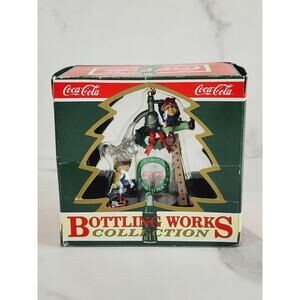 Coca Cola Ornament Elf Christmas Seltzer Surprise 1995 Holidays New w/ Box Vtg